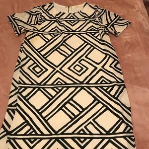 Everly print shift dress